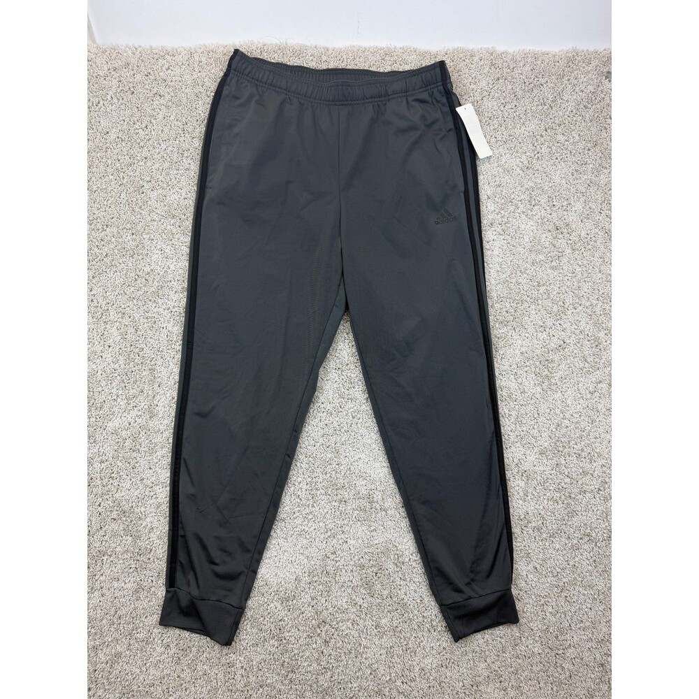 adidas Men's L Tiro Track Jogger Pants Dark Gray Black Stripe GN5492 NWT